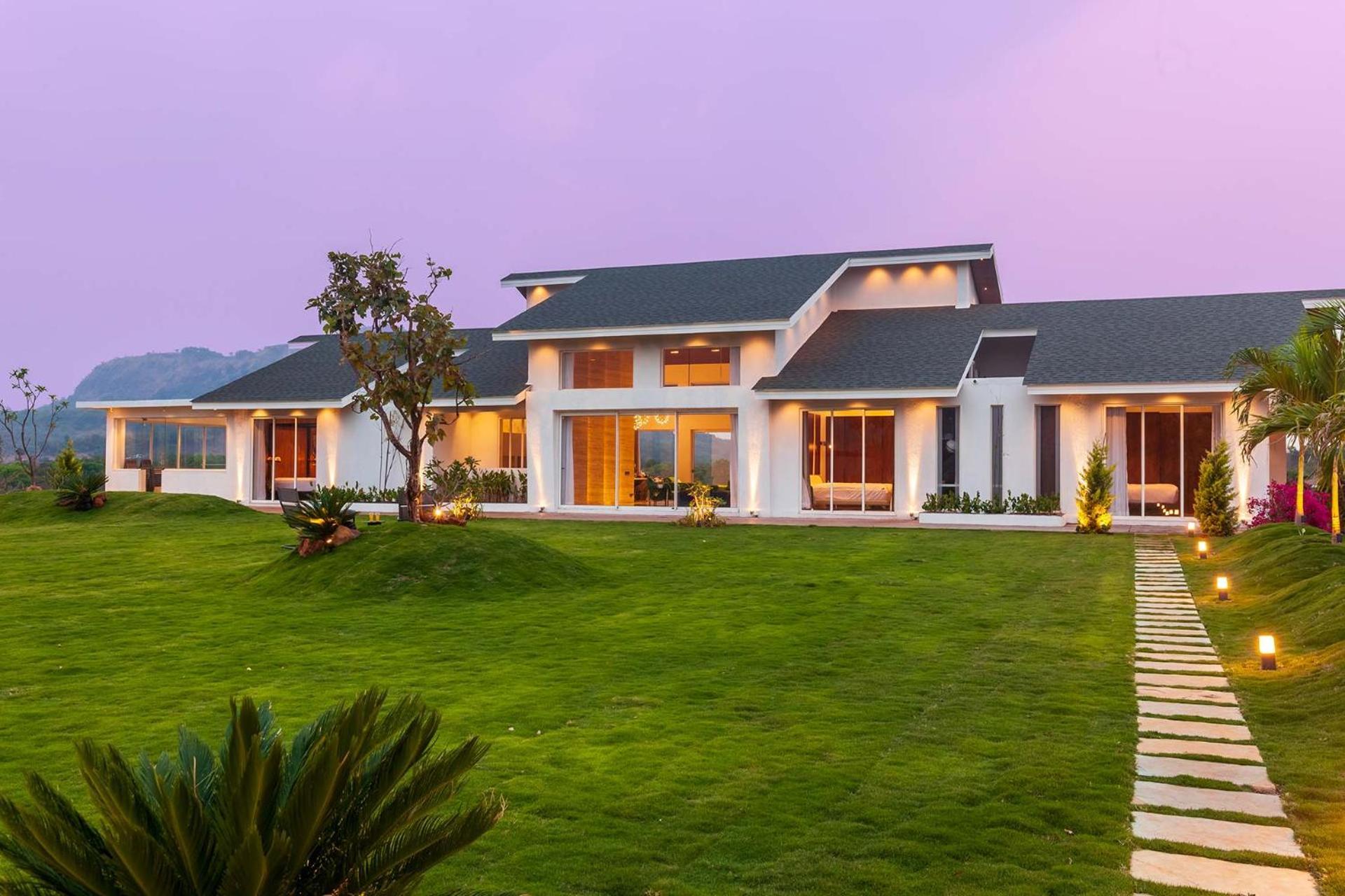Stayvista'S Villa 107 At Canary Farms - Pure Veg With Huge Lawn, Pool And Home Theatre Lonavala Exteriör bild